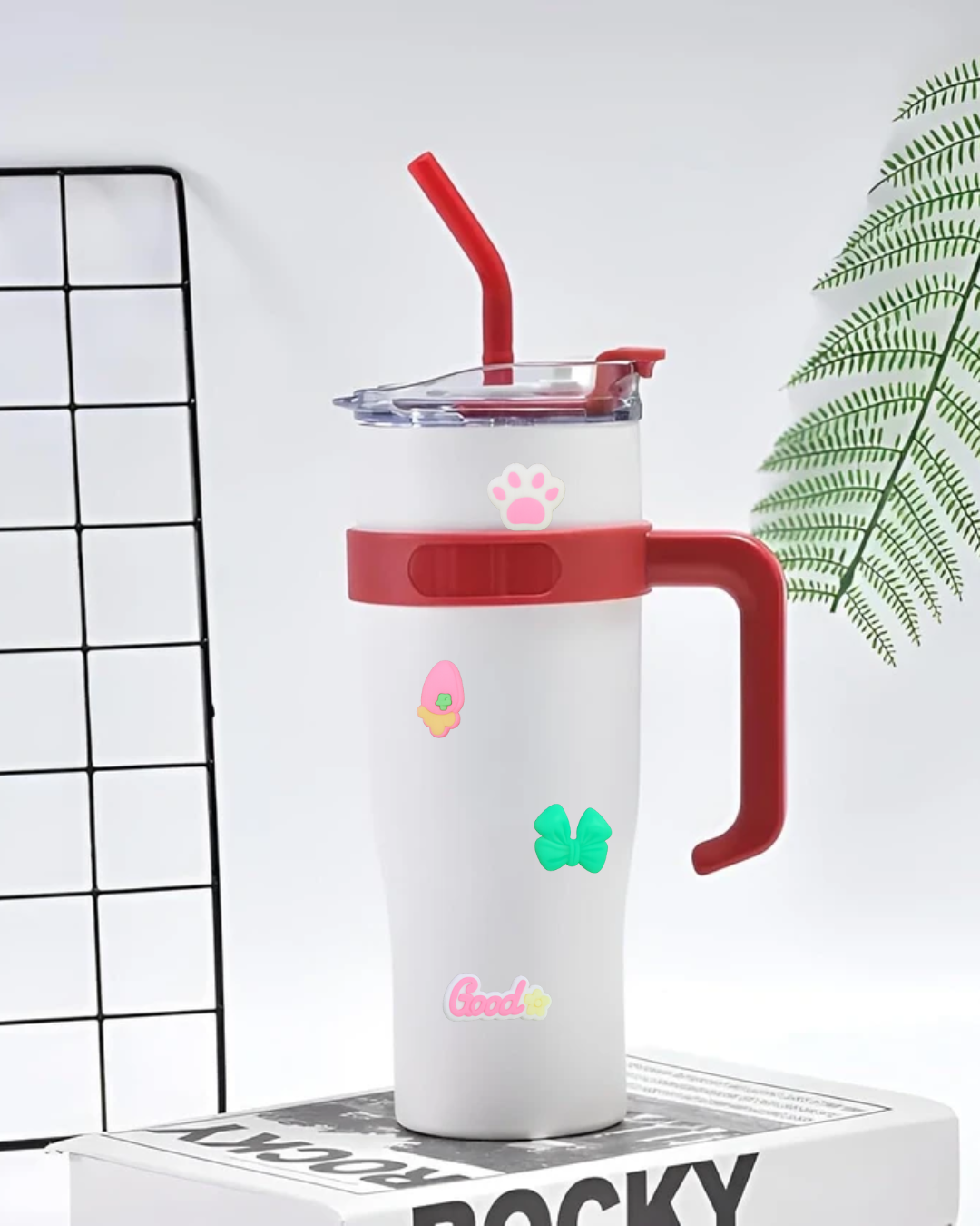 Tumbler Bottle With Lid and Straw